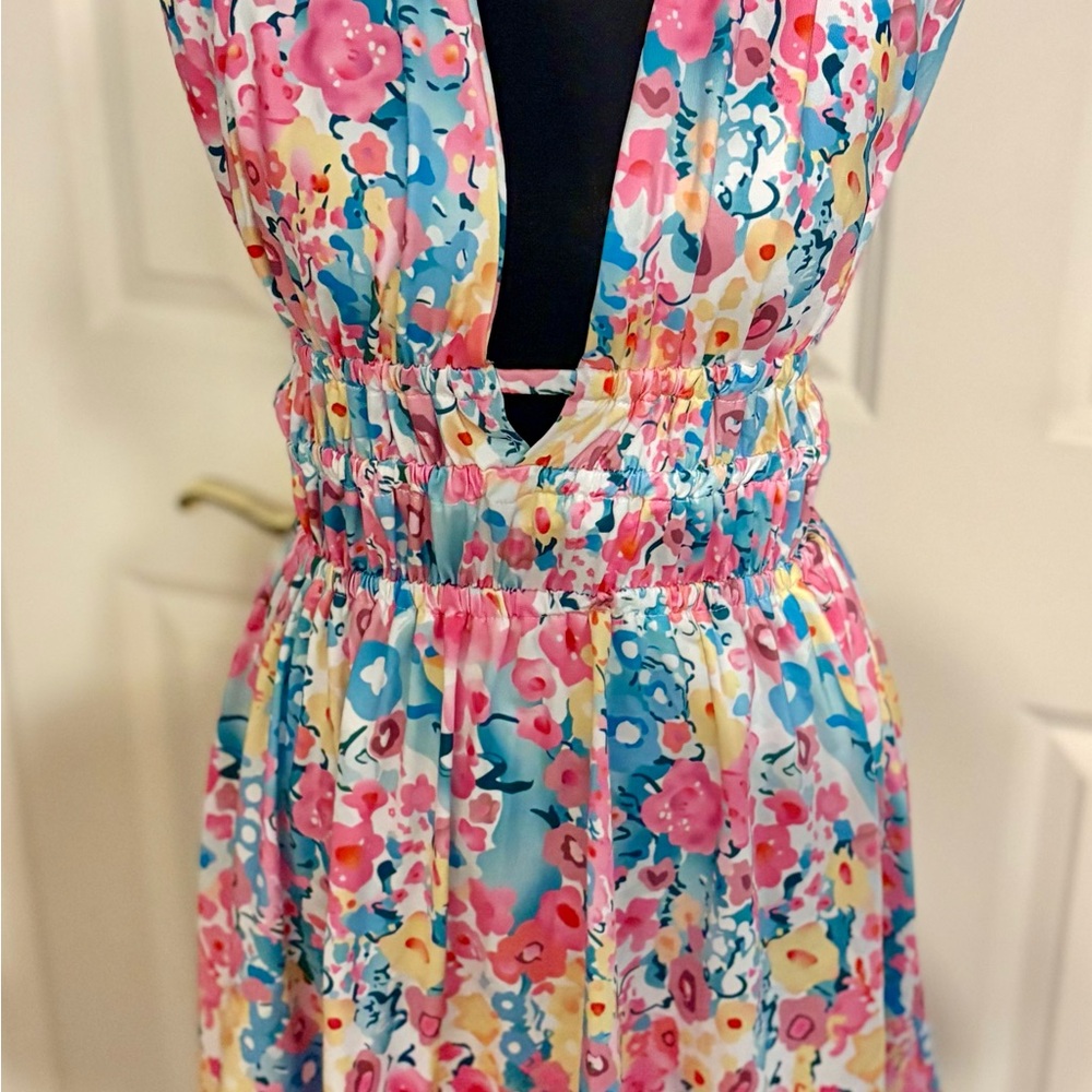 Floral V-Neck Dress